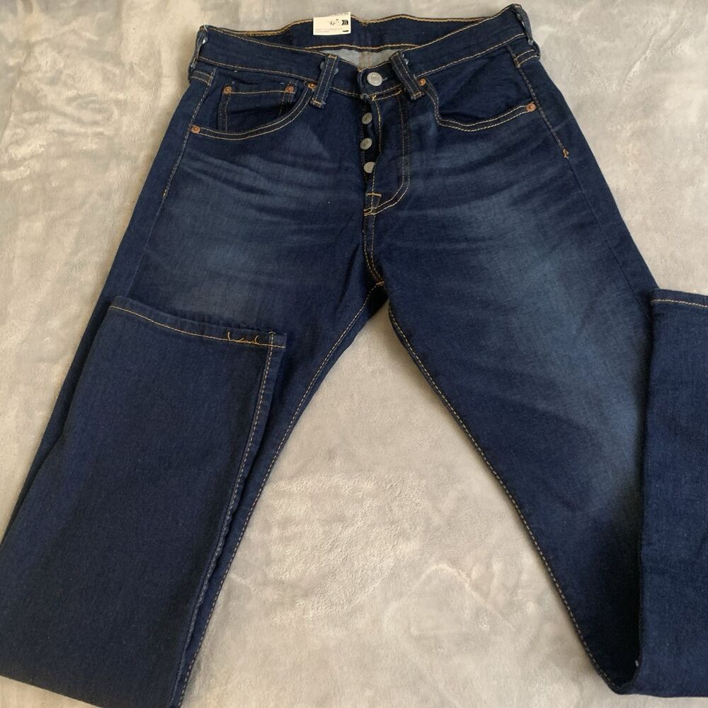 Levi’s 501 Men’s  Jeans Medium Wash 28x32 Cotton Stretch Button Fly